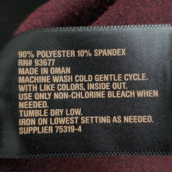 Worthington Maroon Berry Soft Brushed Faux Suede Leggings NEW NWT Size S - Picture 14 of 15